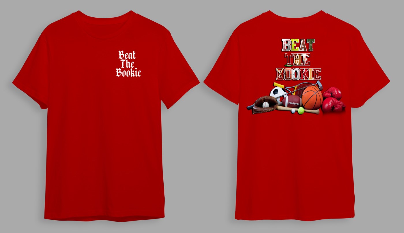 BTB Red shirt front and back